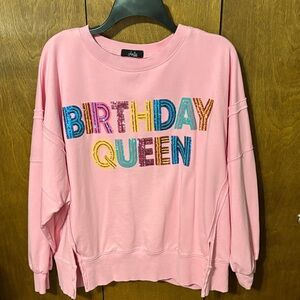 Pink 'Birthday Queen' Sweatshirt